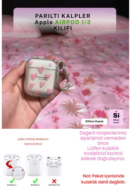 Apple Airpod Uyumlu Kılıfı 1. Nesil ve 2. Nesil Uyumlu 2025 Pembe Kurdele Kulaklık Kılıfı fiyatları