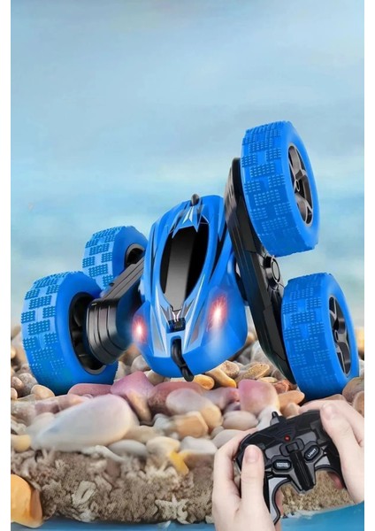 Uzaktan Kumandalı 360° Şarjlı Çift Yönlü Akrobat Araba Akrobat Araba Çılgın Stunt Rc Araba