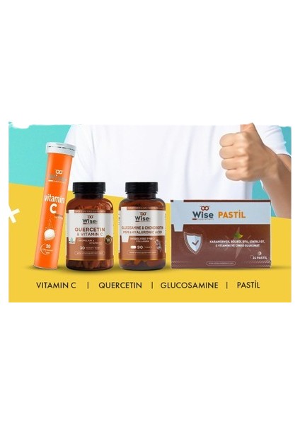 Vitamin C - Quercetin - Glucosamine - Pastil Serisi