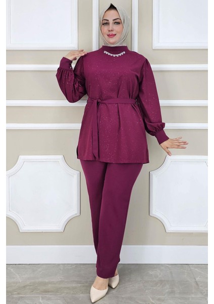 Kadın Dantel Detaylı Tesettür Takım modelleri