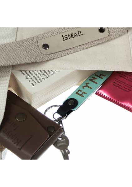 Milli Ruhlu Hediye – Ayyıldız ve Türkiye ve Kişiye Özel Anahtarlık Takımı 2li, Beyaz-Turkuaz modelleri