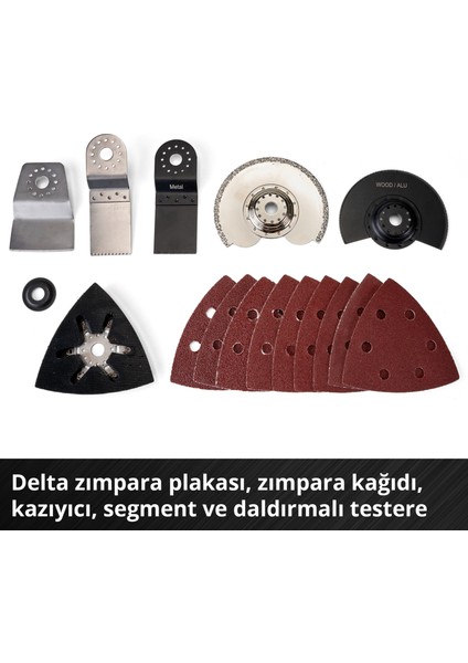 Akülü Raspalama VARRITO Power X-Change (Li-Ion, 18V, 11000-20000 dak.-1, hızlı hareket kilidi, 12 yönlü ayarlanabilir alet tutucu, akü ve şarj cihazı dahil değildir) - 4465160
