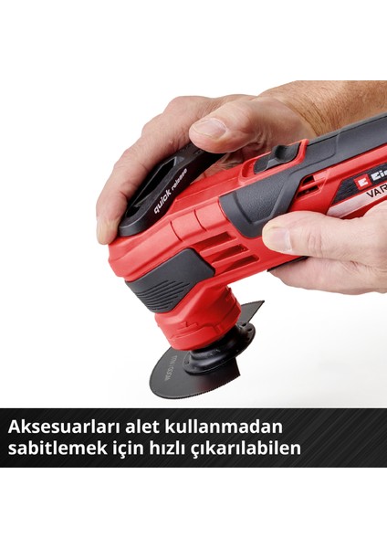 Akülü Raspalama VARRITO Power X-Change (Li-Ion, 18V, 11000-20000 dak.-1, hızlı hareket kilidi, 12 yönlü ayarlanabilir alet tutucu, akü ve şarj cihazı dahil değildir) - 4465160