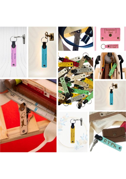 Yüzme Kursu Mezuniyet Hediyesi, Üzerine Isim Yazılabilen 8'li Set Anahtarlık, Fıstık Yeşil & S Kahve modelleri