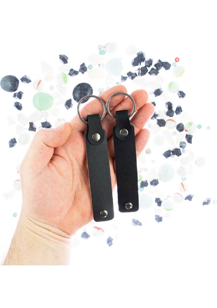 Yeni Bayi Açılışında Müşterilere Hediye, 18'li Set, Markalı Deri Anahtarlık, Kırmızı & Sütlü Kahve indirimleri