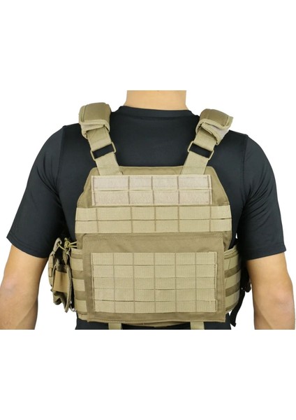 Ayarlanabilir Molle Uyumlu Çok Cepli Taktik Plate Carrier Yelek – Askeri ve Outdoor Kullanım fiyatları