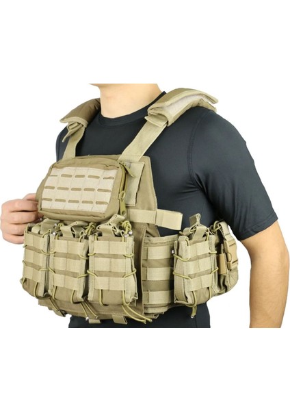Ayarlanabilir Molle Uyumlu Çok Cepli Taktik Plate Carrier Yelek – Askeri ve Outdoor Kullanım modelleri