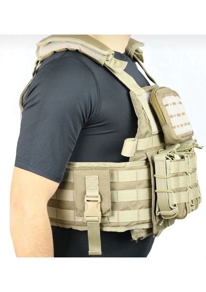 Ayarlanabilir Molle Uyumlu Çok Cepli Taktik Plate Carrier Yelek – Askeri ve Outdoor Kullanım fırsatları