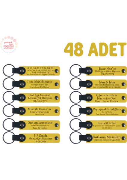 Sarı, Girişimcilik Öğretmeninden Geleceğin Liderlerine, 48’li Set, Kişiselleştirilebilir Deri Hatıra