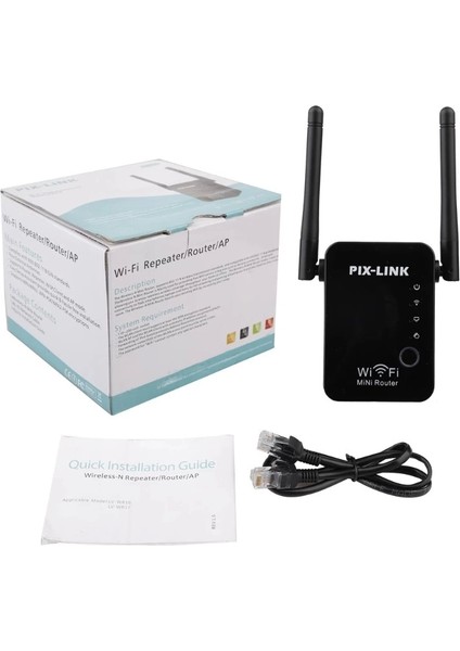 300 Mbps 2.4ghz Wifi Repeater+Ap Destekli Sinyal Genişletici