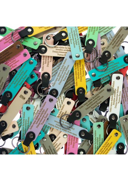 Okul Aile Birliği Toplantıları Için Sınıf Ismine Özel, 30'lu Anahtarlık Set, Koyu Turkuaz & S Kahve fiyatları