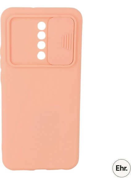 Xiaomi Redmi 9 Uyumlu Kamera Sürgülü Mat Silikon Kılıf modelleri