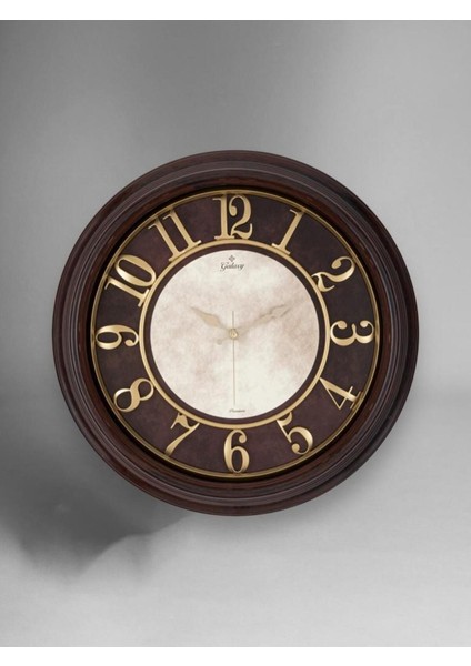 50 cm Eskitme Kabartma Kadranlı Duvar Saati, Şık ve Zarif Tasarım