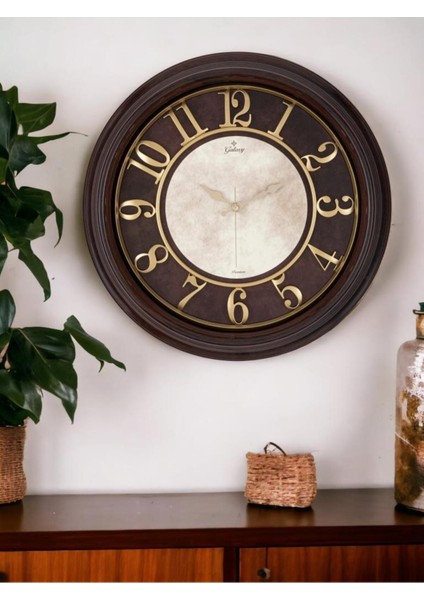 50 cm Eskitme Kabartma Kadranlı Duvar Saati, Şık ve Zarif Tasarım fiyatları