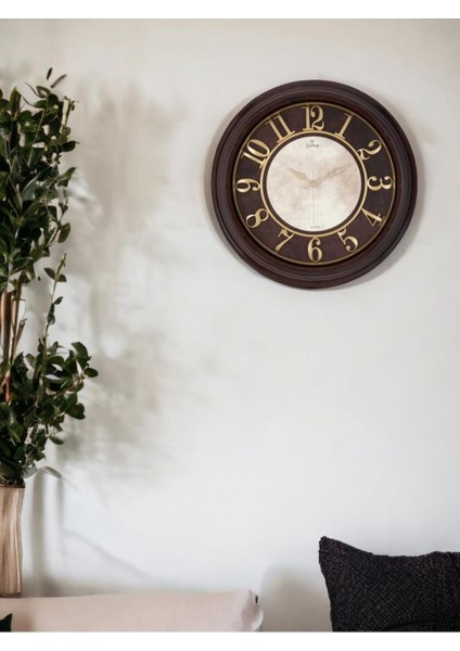 50 cm Eskitme Kabartma Kadranlı Duvar Saati, Şık ve Zarif Tasarım modelleri