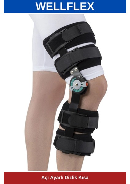 Açı Ayarlı Destekli Dizlik, Spor ve Günlük Kullanım, Kısa Model