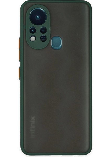 Infinix Hot 11S Kılıf Montreal Silikon Kapak - Yeşil Drstr