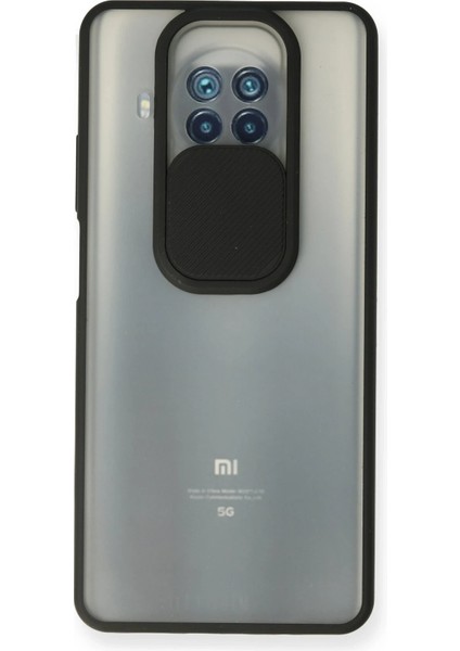 Xiaomi Mi 10T Lite Kılıf Palm Buzlu Kamera Sürgülü Silikon - Siyah Drstr