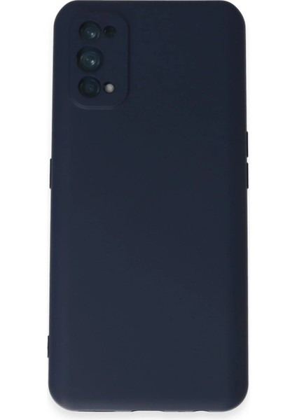 Realme 7 Pro Kılıf Nano Içi Kadife Silikon - Lacivert Drstr