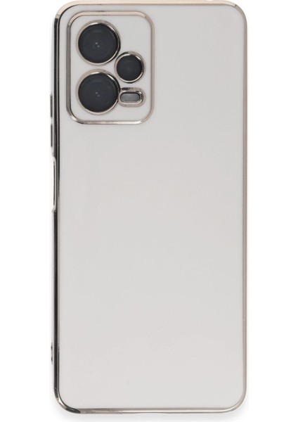 Xiaomi Redmi Note 12 Pro 5g Kılıf Volet Silikon - Beyaz Drstr