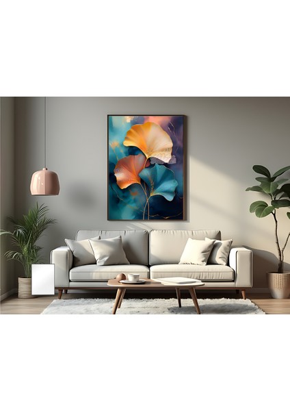 Metal Çerçeveli Gerçek Camlı Tablo Ginkgo Biloba fiyatları