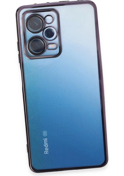 Xiaomi Redmi Note 12 Pro 5g Kılıf Razer Lensli Silikon - Mor Drstr