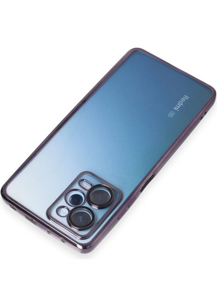 Xiaomi Redmi Note 12 Pro 5g Kılıf Razer Lensli Silikon - Mor Drstr