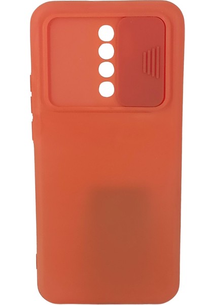 Xiaomi Redmi 9 Uyumlu Kamera Sürgülü Mat Silikon Kılıf