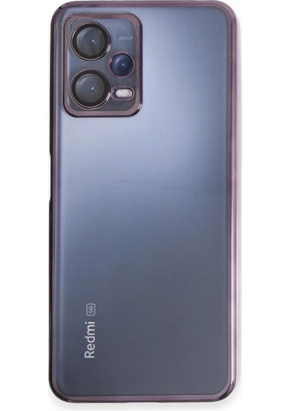 Xiaomi Redmi Note 12 5g Kılıf Razer Lensli Silikon - Mor Drstr