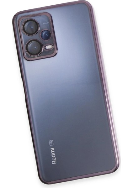 Xiaomi Redmi Note 12 5g Kılıf Razer Lensli Silikon - Mor Drstr