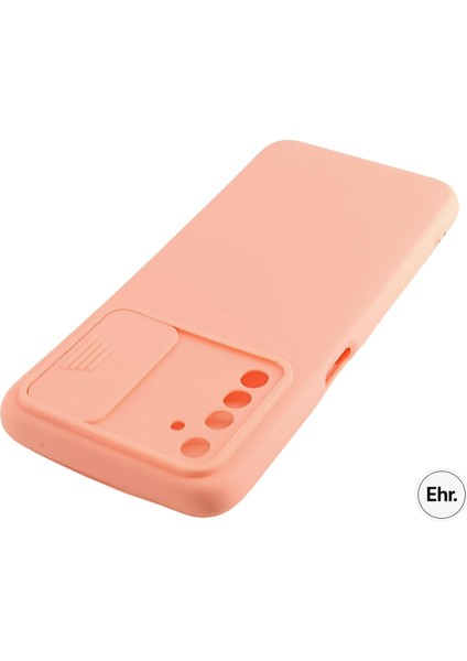 Realme 6 Uyumlu Kamera Sürgülü Mat Silikon Kılıf fırsatları