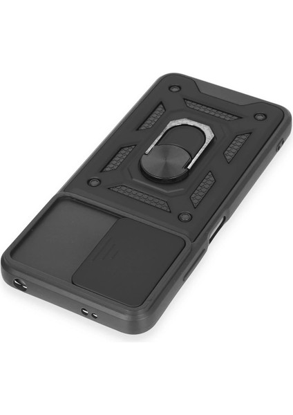 Xiaomi Redmi Note 12 5g Kılıf Pars Lens Yüzüklü Silikon - Siyah Drstr