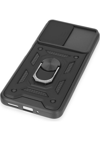 Xiaomi Redmi Note 12 5g Kılıf Pars Lens Yüzüklü Silikon - Siyah Drstr