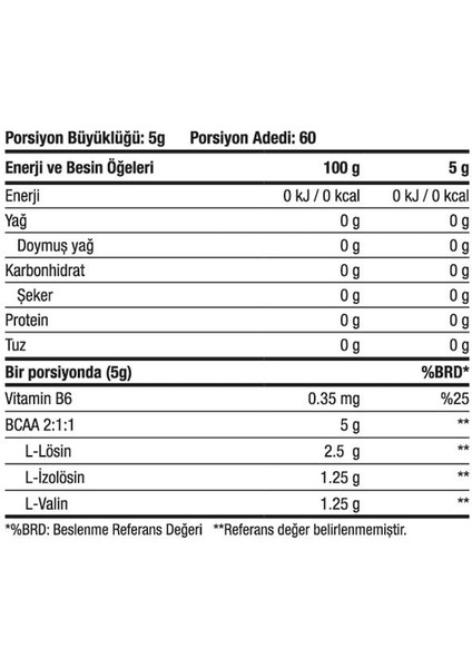 Xtreme Bcaa Pure 2:1:1 Saf-Aromasız 300 gr - 60 Porsiyon fiyatları