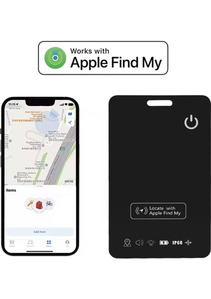 Kart Akılli Takip Cihazi Apple Uyumlu Cüzdan Takip