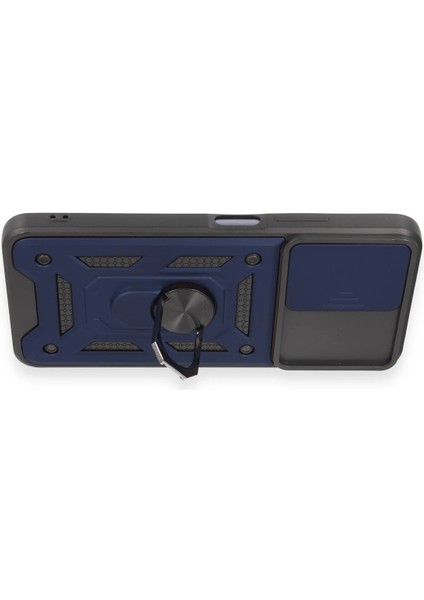 Xiaomi Redmi Note 12 5g Kılıf Pars Lens Yüzüklü Silikon - Lacivert Drstr