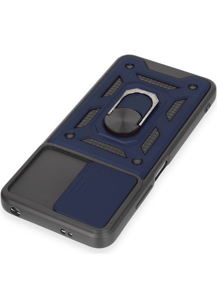 Xiaomi Redmi Note 12 5g Kılıf Pars Lens Yüzüklü Silikon - Lacivert Drstr