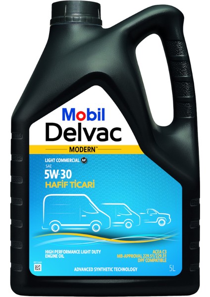 Delvac Modern Light Commercial M 5W-30 5 L ÜT:2023