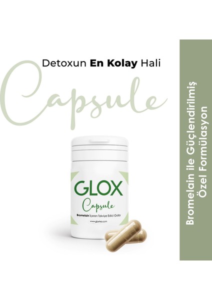 Gloxcap Hızlı Detox 2 Aylık Kullanım Avantajlı Paket