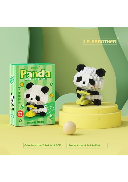 Ulusal Hazine Kırmızı Panda Çizgi Film Bebekleri Bebekler Monte Edilmiş Yapı Taşı Oyuncakları (Yurt Dışından)