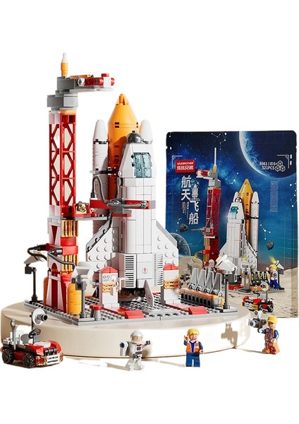 Uzay Mekiği Roket Modeli Yapı Taşları Erkek Çocuk Montajlı Puzzle Çocuk Oyuncakları Yapı Taşları (Yurt Dışından)