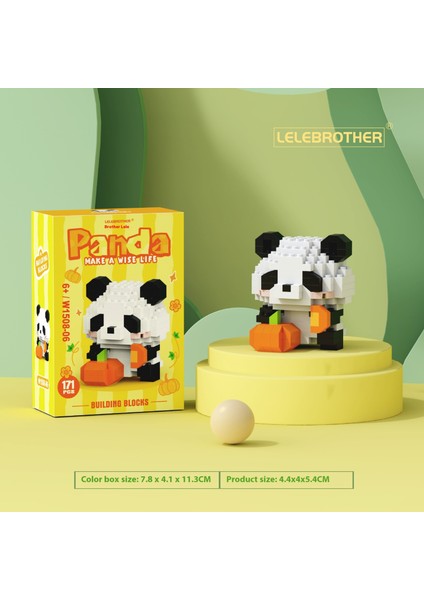 Ulusal Hazine Kırmızı Panda Çizgi Film Bebekleri Bebekler Monte Edilmiş Yapı Taşı Oyuncakları (Yurt Dışından)