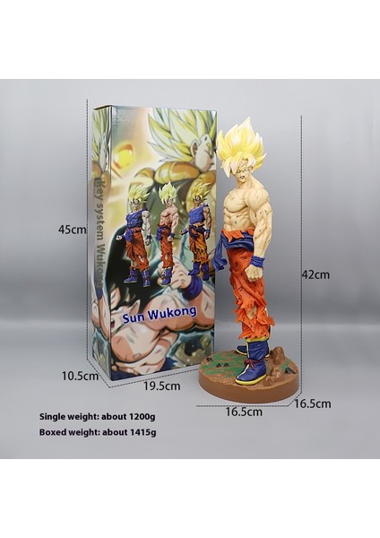 Seven Dragon Ball Süper Saiyan Manken Anime Modeli Süs Heykeli Hediye (Yurt Dışından)