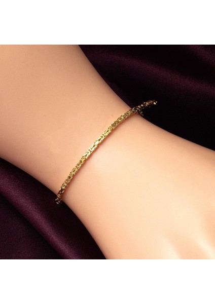 Kral Zincir 14 Ayar Altın Bileklik modelleri