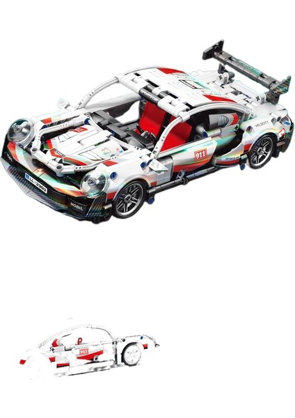 Puzzle Spor Araba Yapı Taşı Oyuncakları Bumerang Araba Monte Edilmiş Model (Yurt Dışından)
