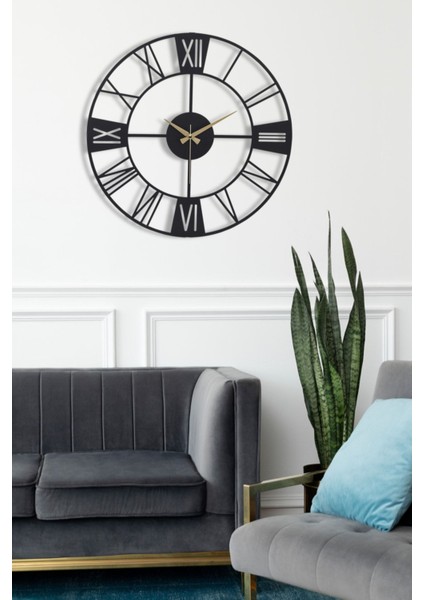 Modern Siyah Duvar Saati, Sessiz ve Şık Tasarım, 41CM Metal Kasa fiyatları