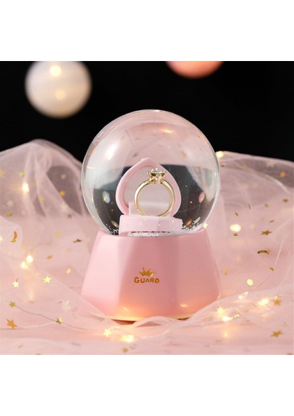 Tek Taş Yüzük Tasarımlı Büyük Boy Kar Küresi fiyatları