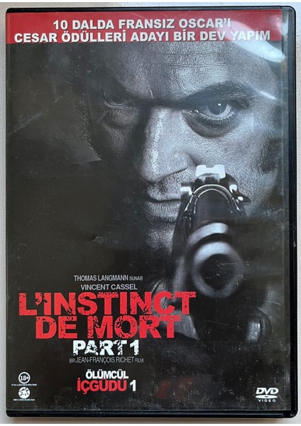 L'instinct De Mort Part 1 (Ölümcül Içgüdü) DVD (Orjnal Dönem Baskı Dvd)