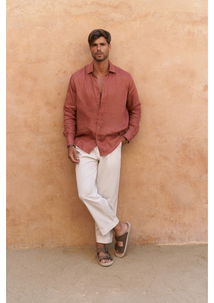 Lorenza Kemer Detay Ekru Erkek Pantolon fiyatları