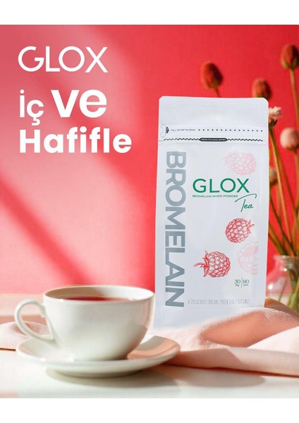 Bromelain Ekstraktlı Glox Tea 2'li Paket 60 Günlük Kullanım fiyatları